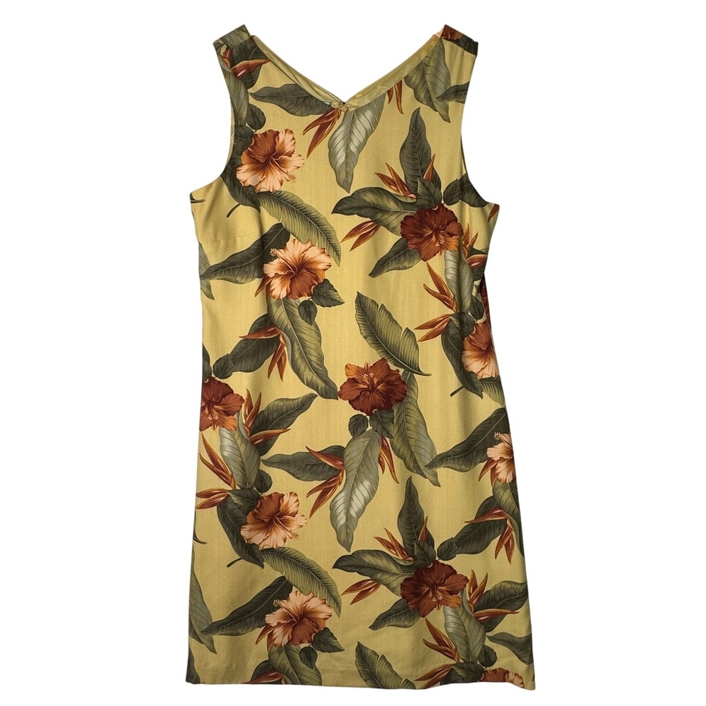 Tommy Bahama Womens Size 12 Silk Hawaiian Tropical Dress‎ Y2K VTG